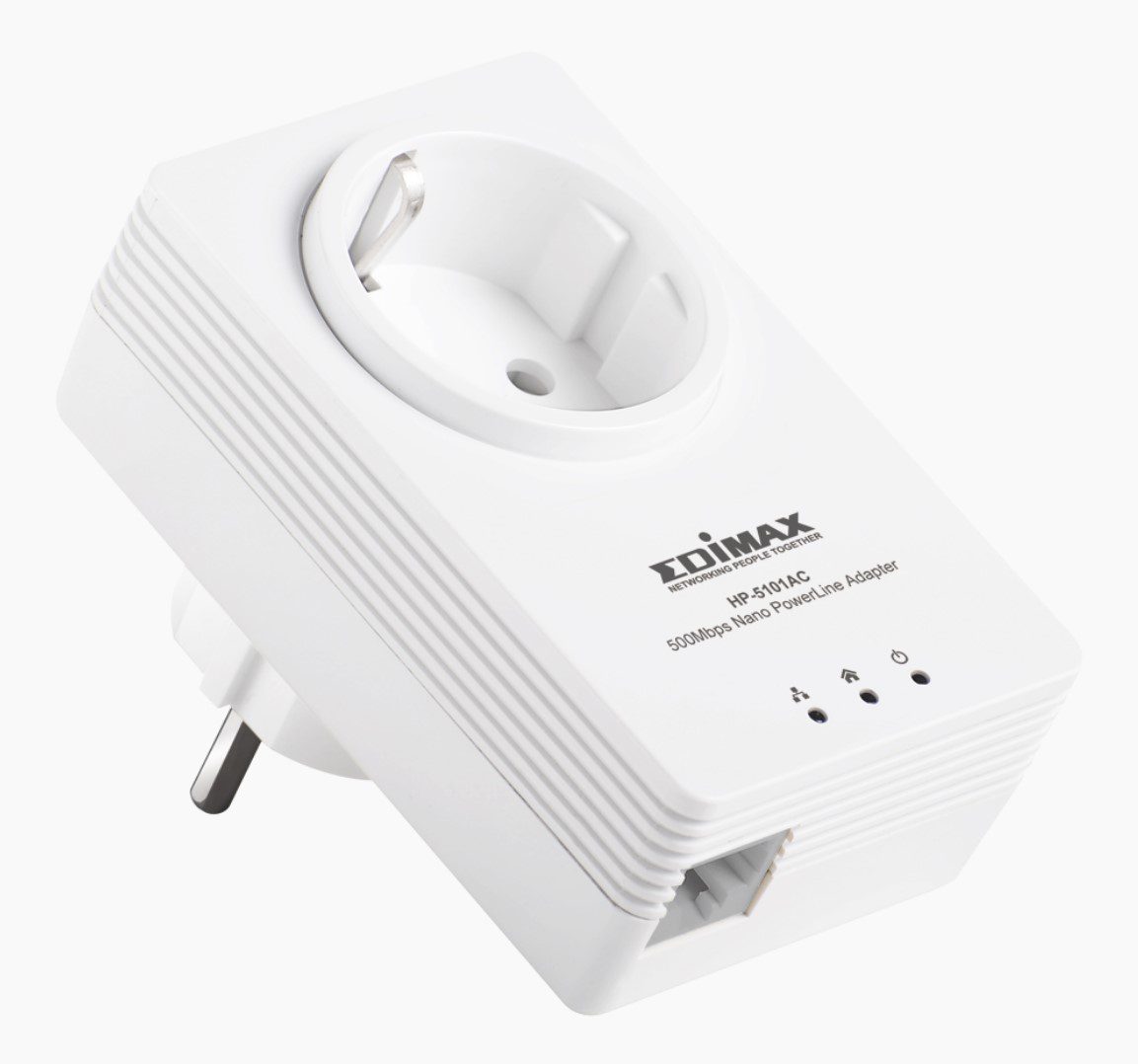 500Mbps Nano PowerLine Adapter with Integrated Power Socket HP-5101AC 500Mbps Nano PowerLine Adapter with Integrated Power Socket HP-5101AC